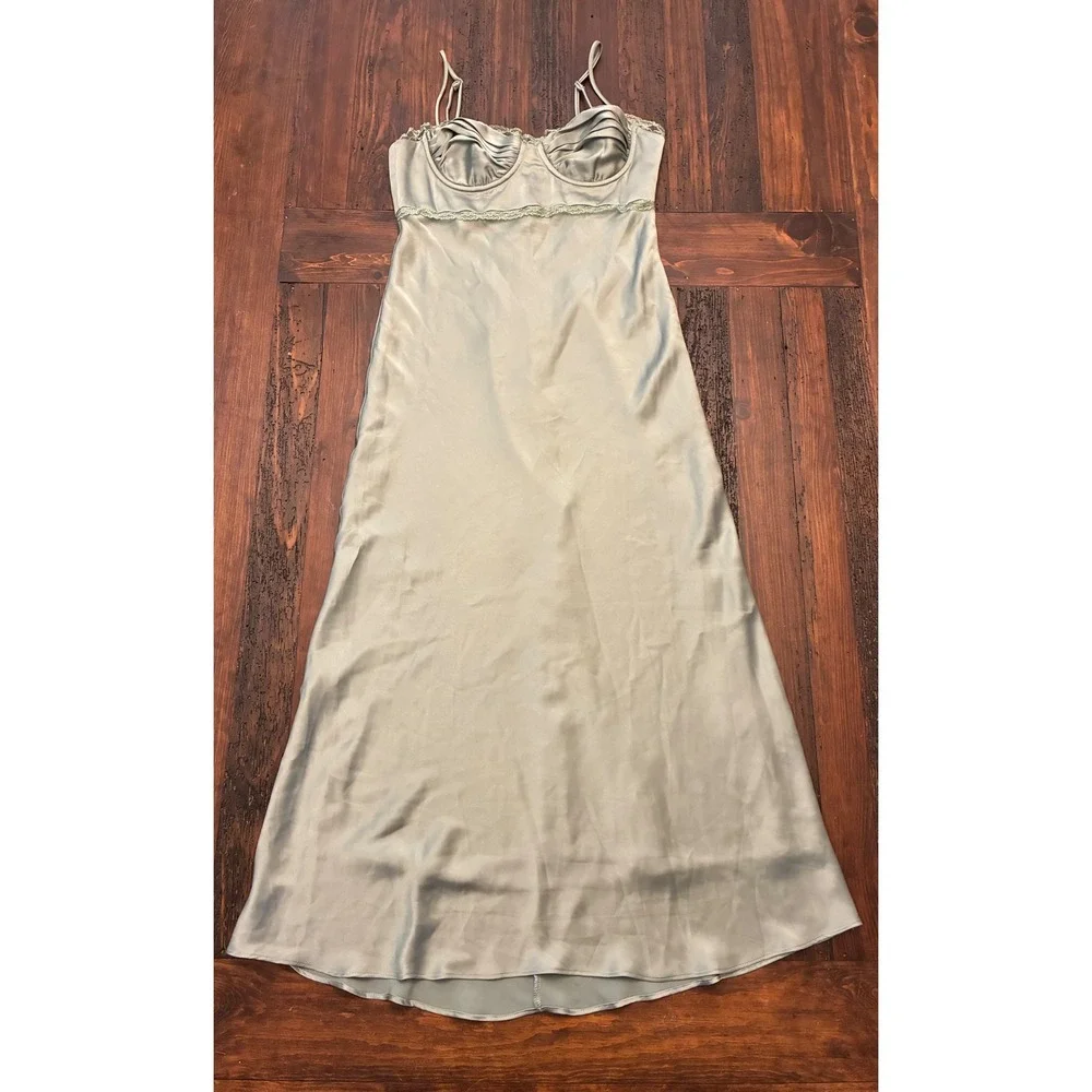 ASTR The Label Satin Maxi Dress, Women's size Medium - Picture 2 of 6